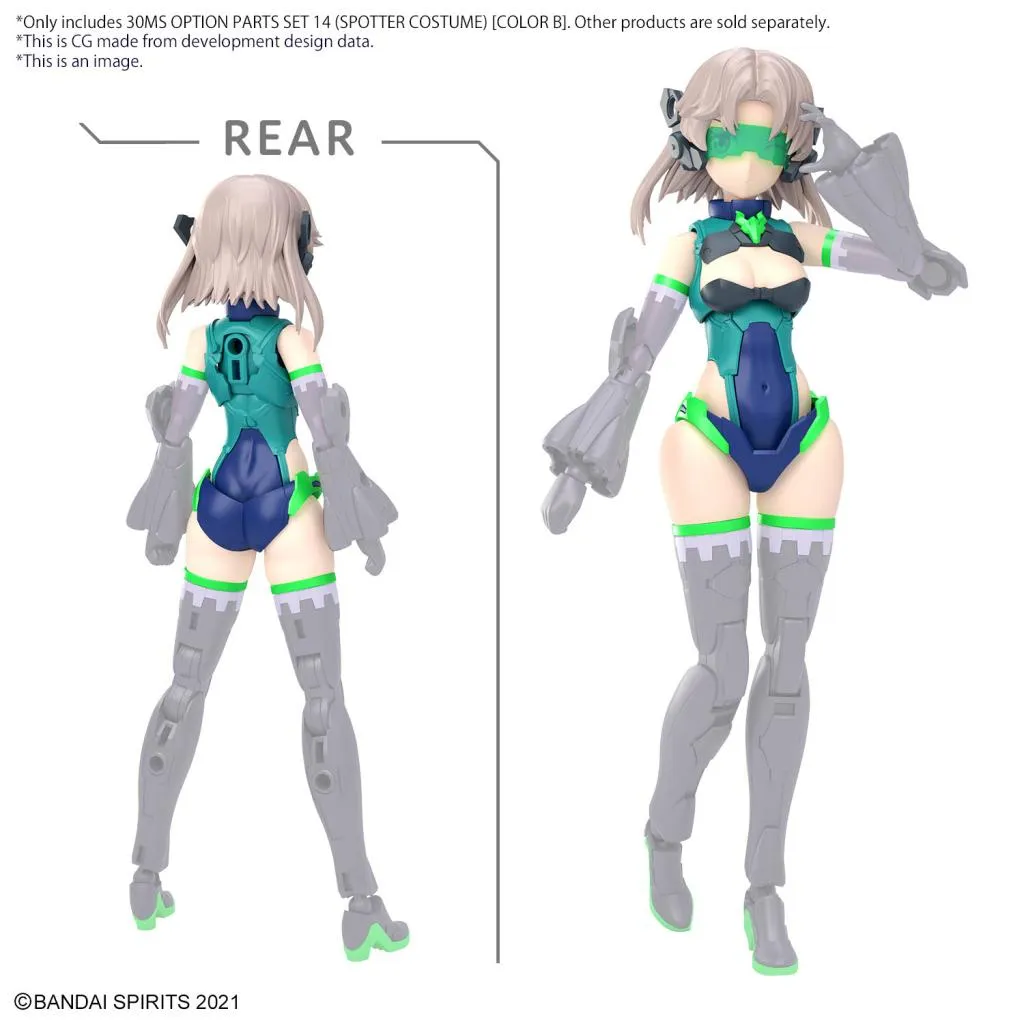 30MS - Option parts set 14 (Spotter Costume) (Color B) - Model Kit